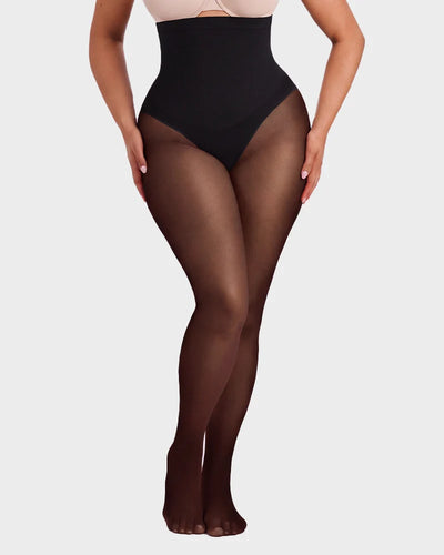 ShapeLace High-Waist Floral Lace Shaping Tights