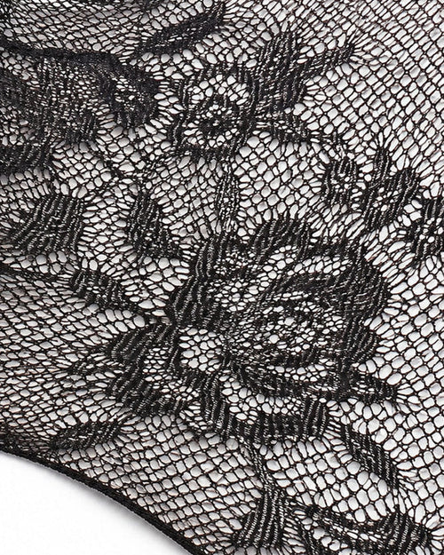 Asymmetrical Floral Lace